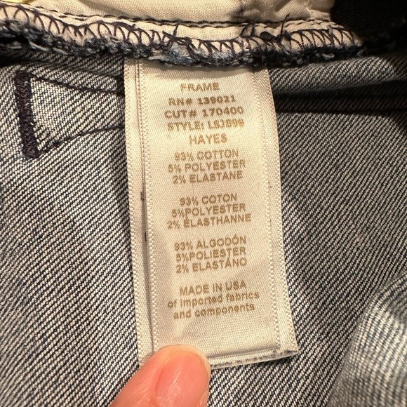 Frame Denim Le Skinny de Jeanne midrise skinny jeans size 28 in blue (Hayes) - Picture 5 of 6